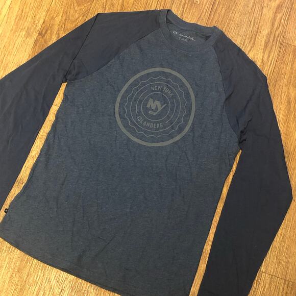 Travis Mathew Ditton NHL New York Islanders Long Sleeve Raglan Shirt Size Small - Picture 3 of 9